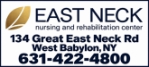 East Neck Nursing & Rehabilitation Center Sponsorship Banner